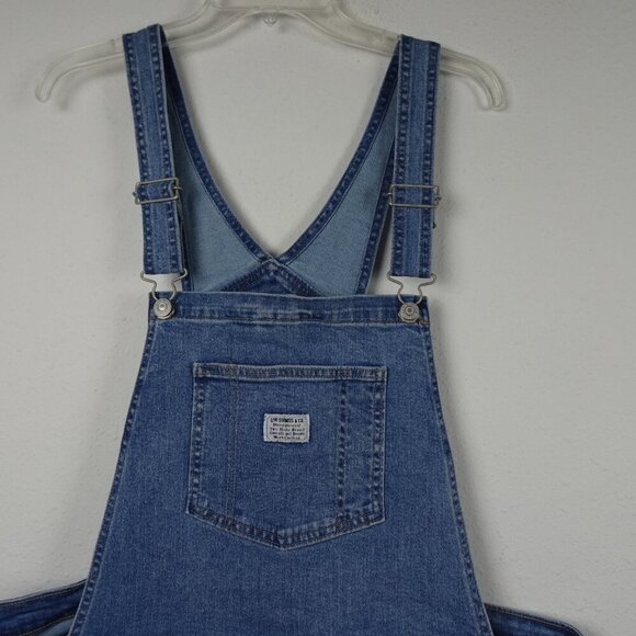 Levi's Shortalls Women's Plus 20W Denim Bib Overalls Cowgirl Festival Country - Picture 2 of 10